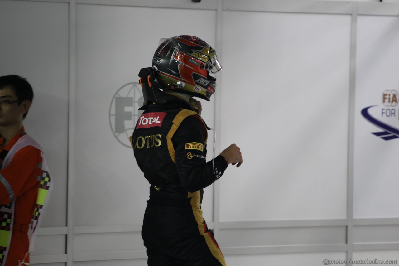 GP SINGAPORE, 22.09.2012 - Qualyfing, Romain Grosjean (FRA) Lotus F1 Team E20
