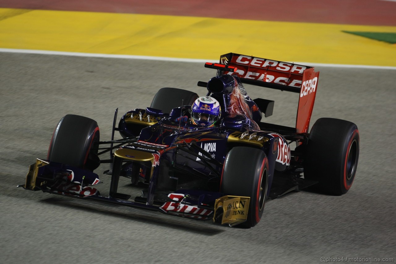 GP SINGAPORE, 22.09.2012 - Qualyfing, Daniel Ricciardo (AUS) Scuderia Toro Rosso STR7