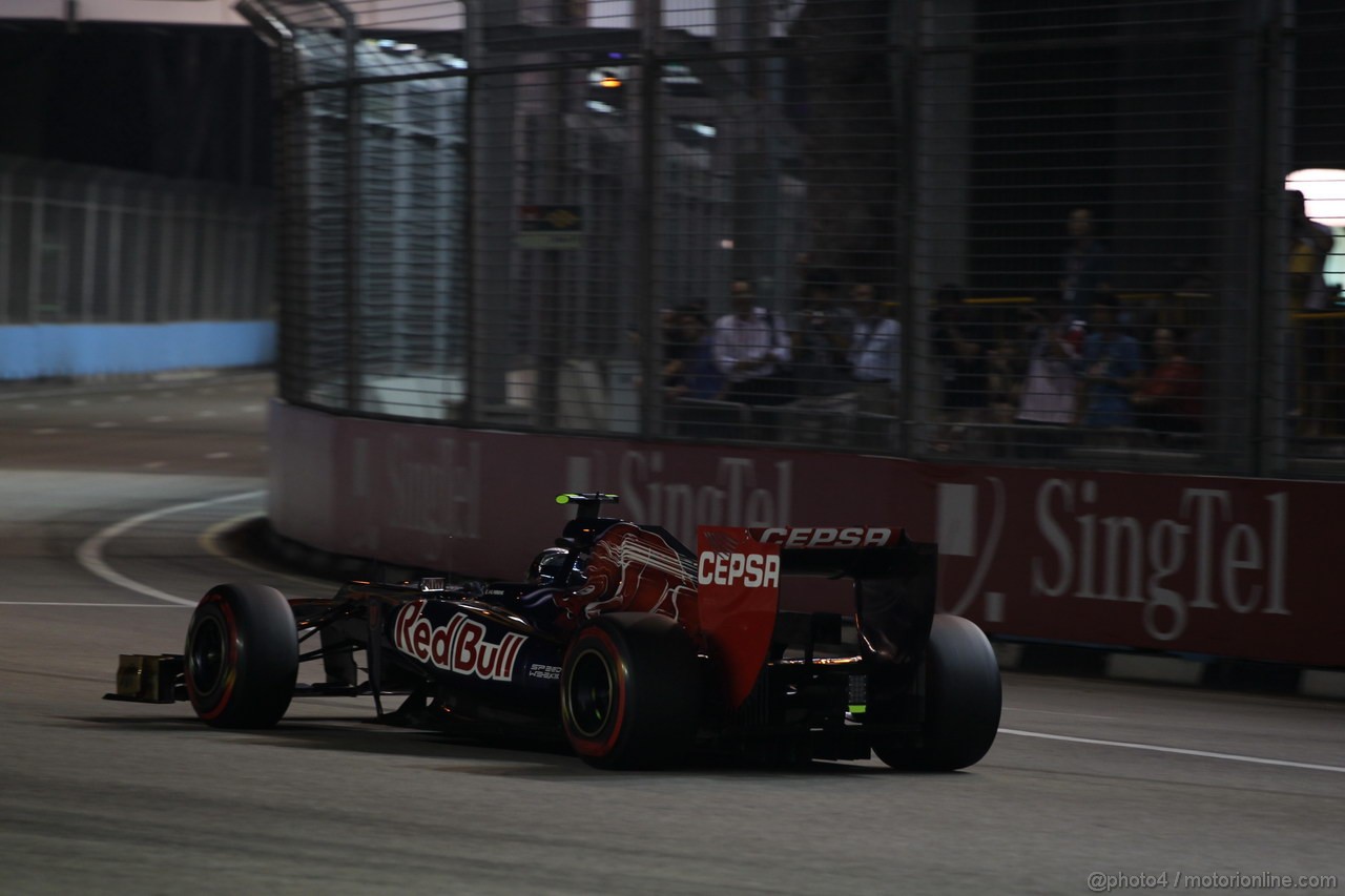 GP SINGAPORE, 22.09.2012 - Qualyfing, Jean-Eric Vergne (FRA) Scuderia Toro Rosso STR7