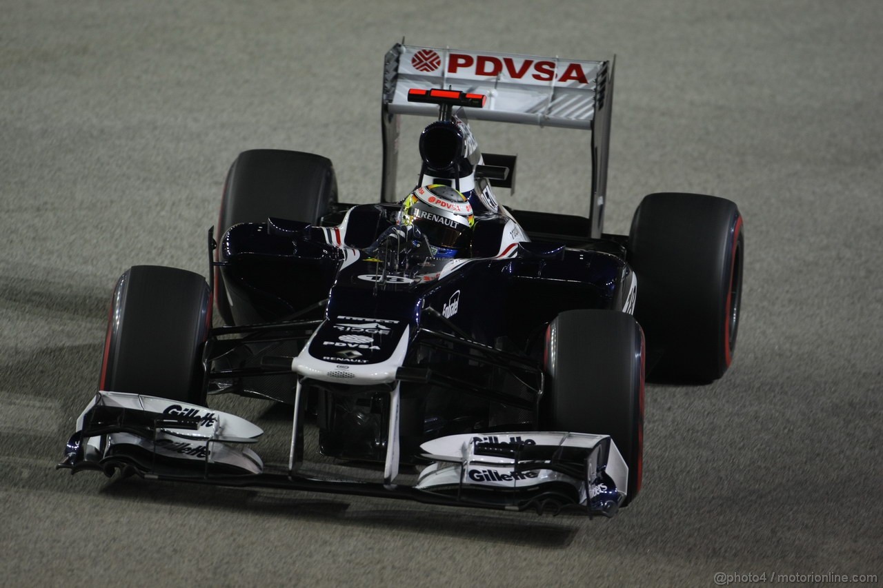 GP SINGAPORE, 22.09.2012 - Qualyfing, Pastor Maldonado (VEN), Williams F1 Team FW34
