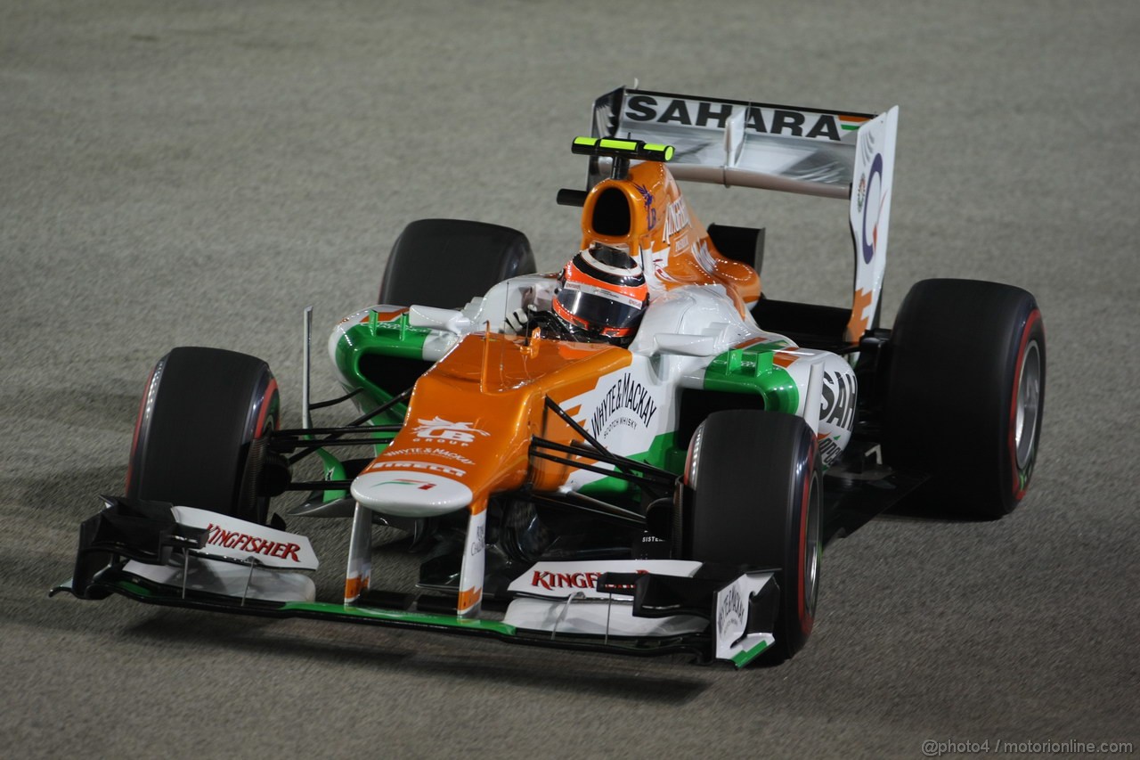 GP SINGAPORE, 22.09.2012 - Qualyfing, Nico Hulkenberg (GER) Sahara Force India F1 Team VJM05