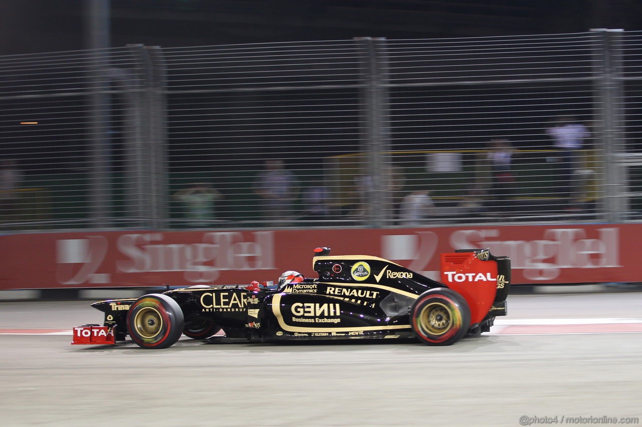 GP SINGAPORE, 22.09.2012 - Qualyfing, Kimi Raikkonen (FIN) Lotus F1 Team E20