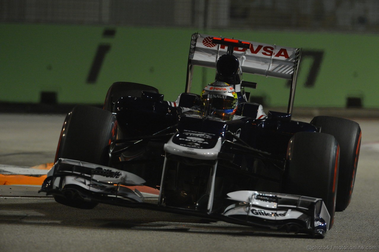 GP SINGAPORE, 22.09.2012 - Qualyfing, Pastor Maldonado (VEN), Williams F1 Team FW34
