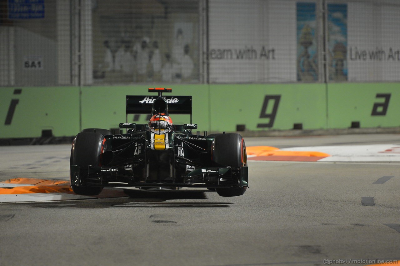 GP SINGAPORE, 22.09.2012 - Qualyfing, Heikki Kovalainen (FIN) Caterham F1 Team CT01