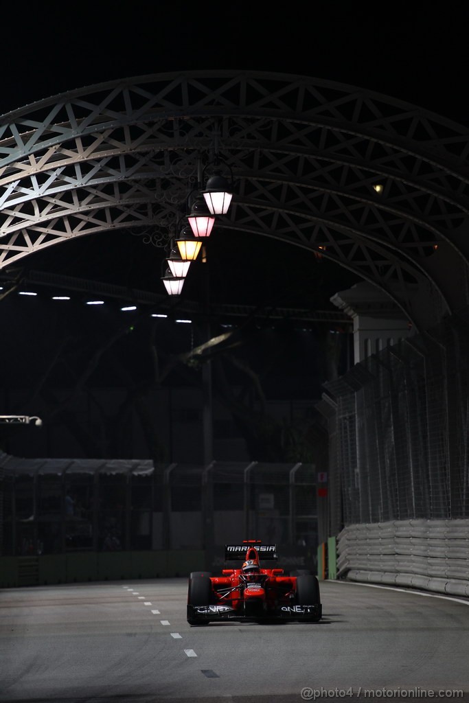 GP SINGAPORE, 22.09.2012 - Qualyfing, Timo Glock (GER) Marussia F1 Team MR01