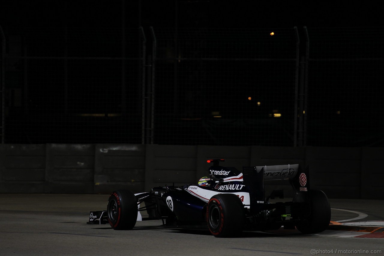 GP SINGAPORE, 22.09.2012 - Qualyfing, Pastor Maldonado (VEN), Williams F1 Team FW34