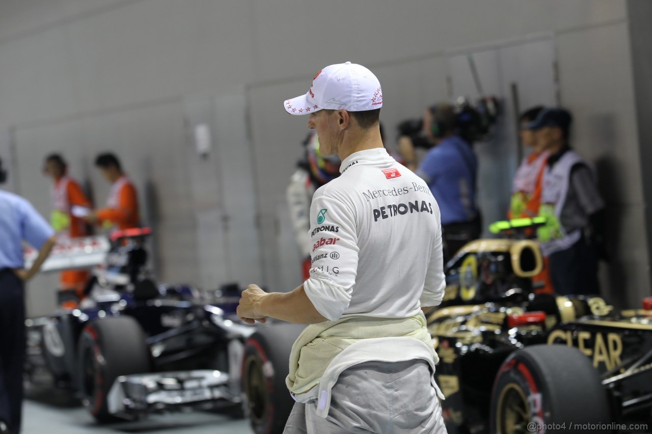 GP SINGAPORE, 22.09.2012 - Qualyfing, Michael Schumacher (GER) Mercedes AMG F1 W03