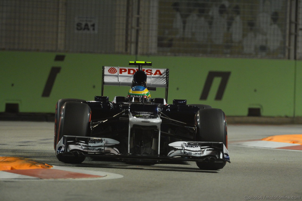 GP SINGAPORE, 22.09.2012 - Qualyfing, Bruno Senna (BRA) Williams F1 Team FW34