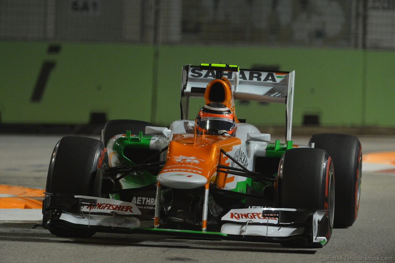 GP SINGAPORE, 22.09.2012 - Qualyfing, Nico Hulkenberg (GER) Sahara Force India F1 Team VJM05