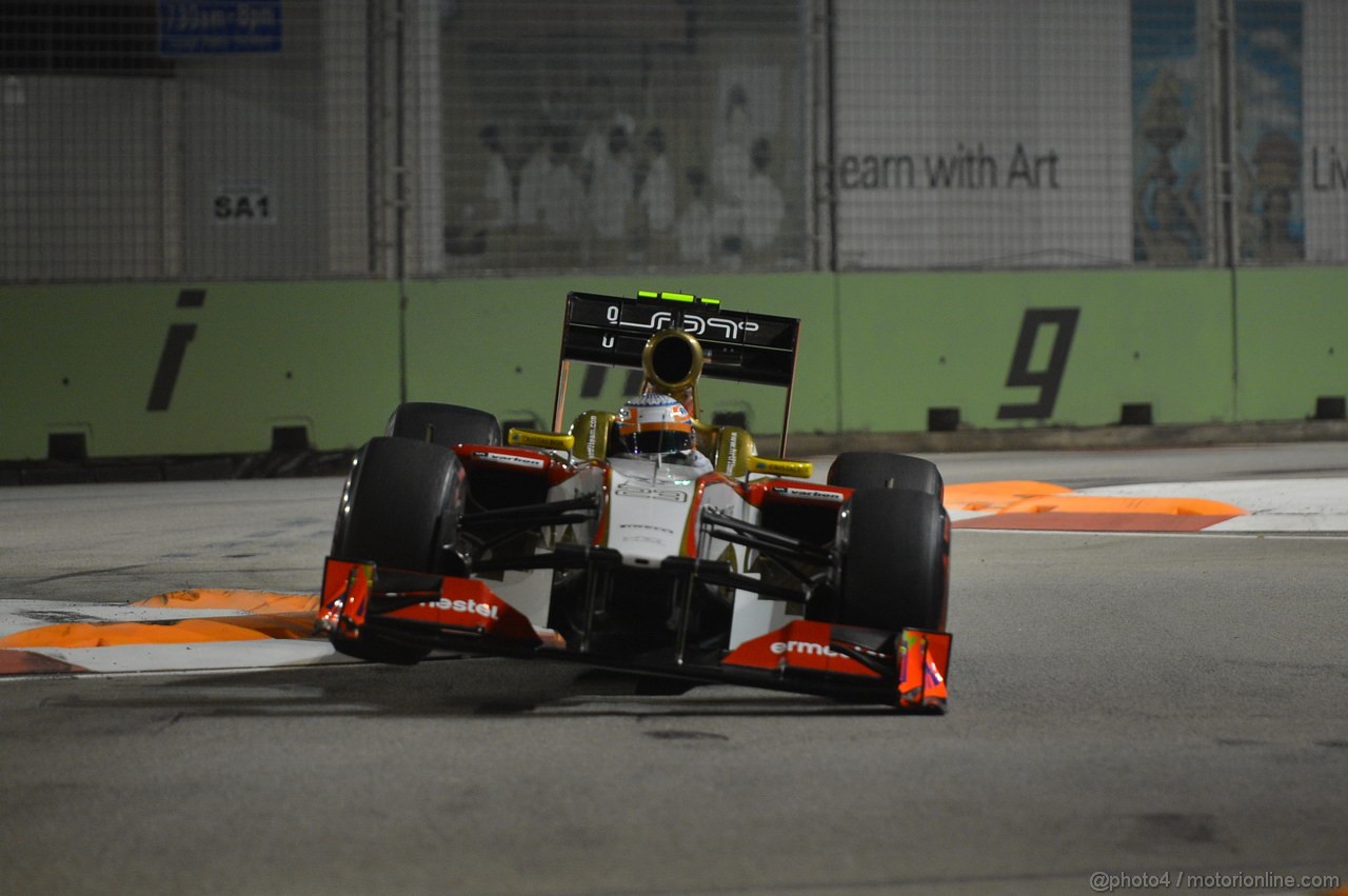 GP SINGAPORE, 22.09.2012 - Qualyfing, Narain Karthikeyan (IND) HRT Formula 1 Team F112