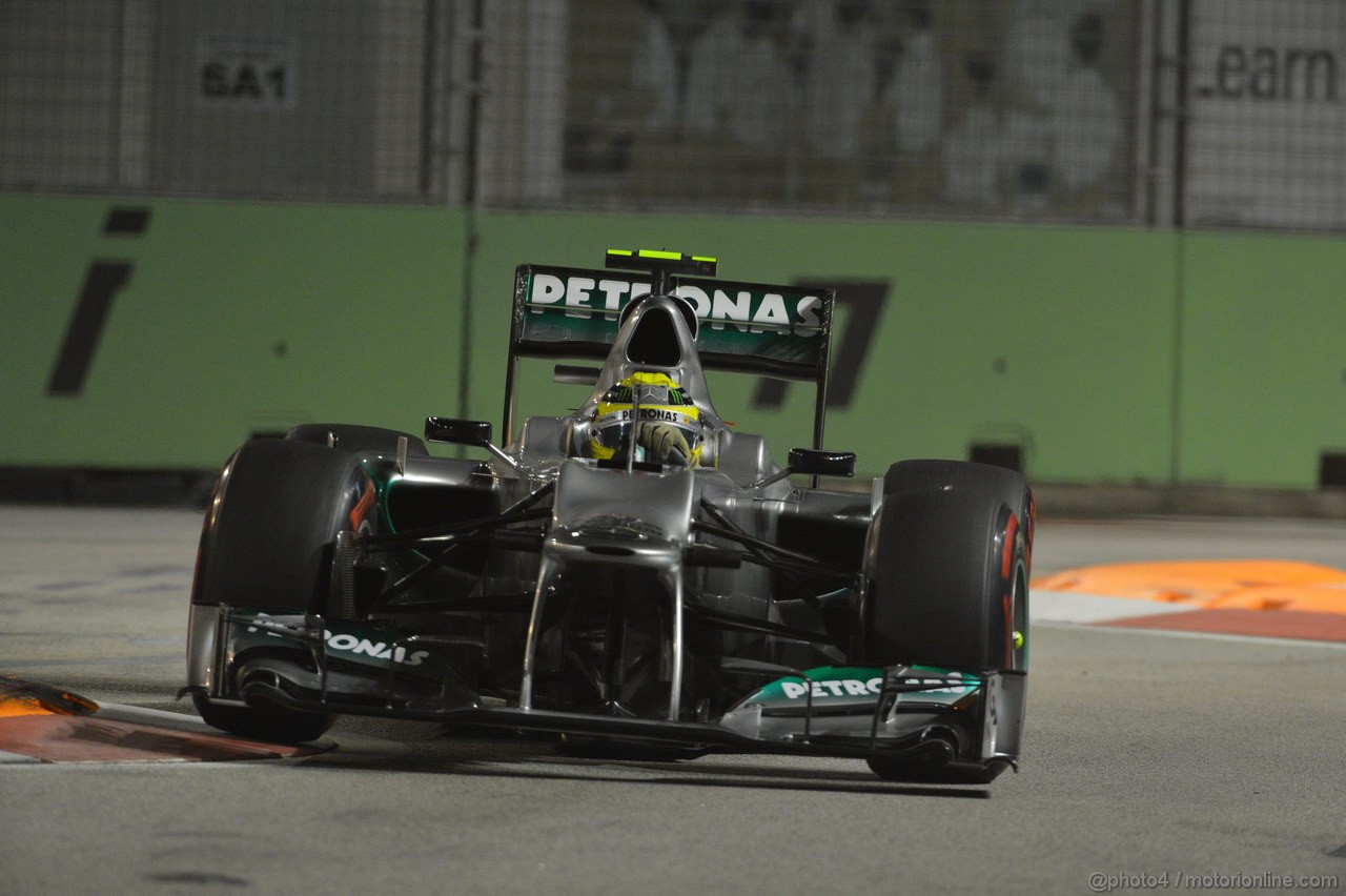 GP SINGAPORE, 22.09.2012 - Qualyfing, Nico Rosberg (GER) Mercedes AMG F1 W03