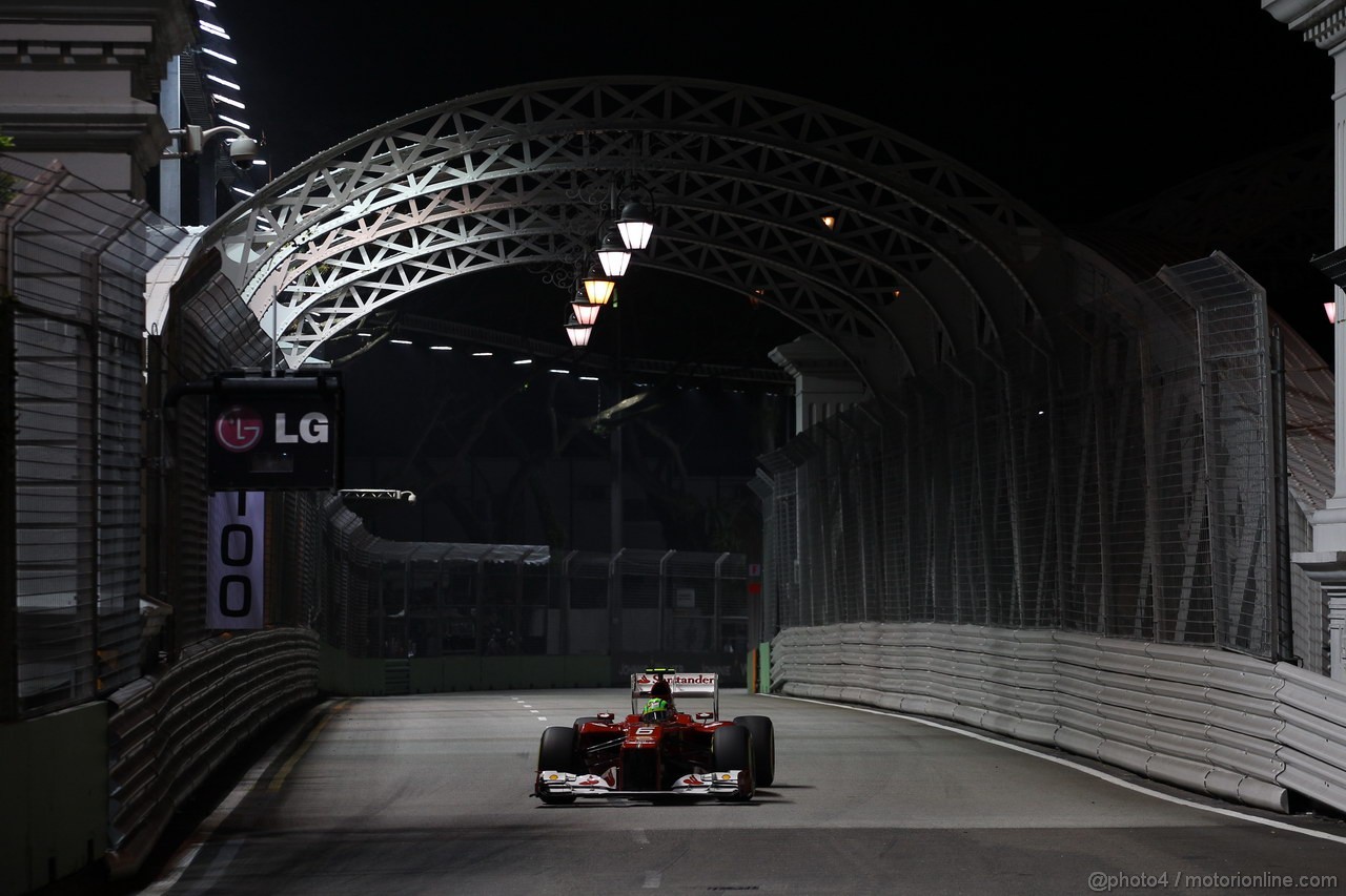 GP SINGAPORE, 22.09.2012 - Qualyfing, Felipe Massa (BRA) Ferrari F2012