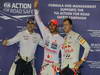 GP SINGAPORE, 22.09.2012 - Qualyfing celebration: pole position Lewis Hamilton (GBR) McLaren Mercedes MP4-27, 2nd Pastor Maldonado (VEN), Williams F1 Team FW34, 3rd Sebastian Vettel (GER) Red Bull Racing RB8