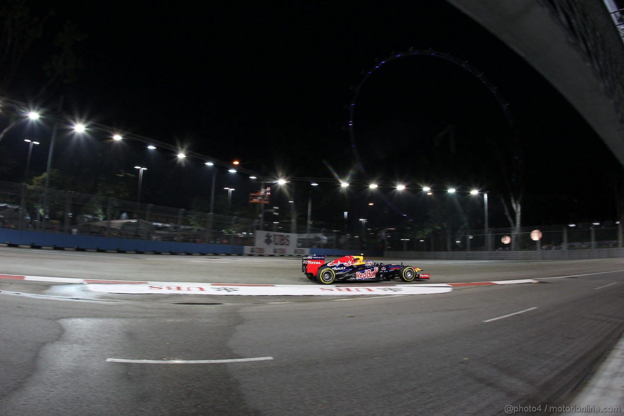 GP SINGAPORE, 21.09.2012 - Prove Libere 1, Mark Webber (AUS) Red Bull Racing RB8
