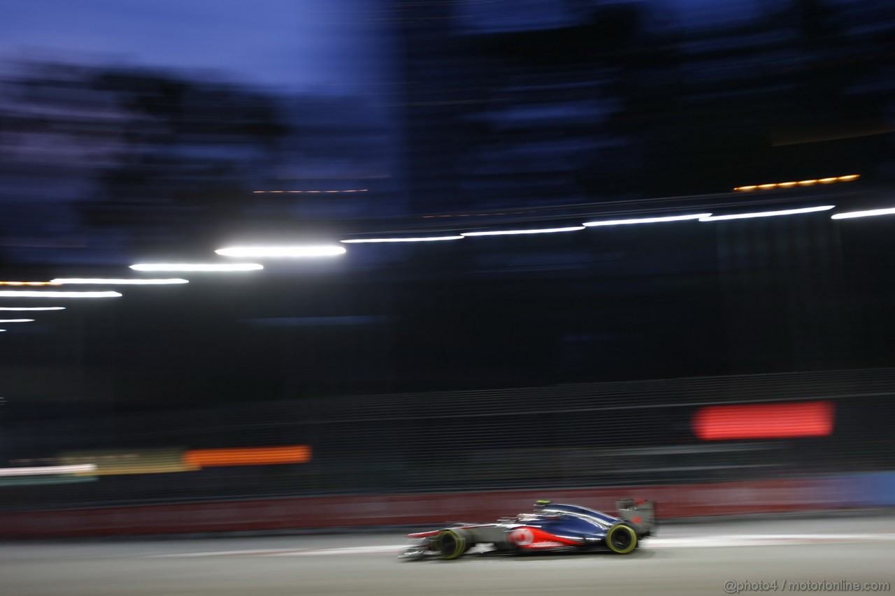 GP SINGAPORE, 21.09.2012 - Prove Libere 1, Lewis Hamilton (GBR) McLaren Mercedes MP4-27