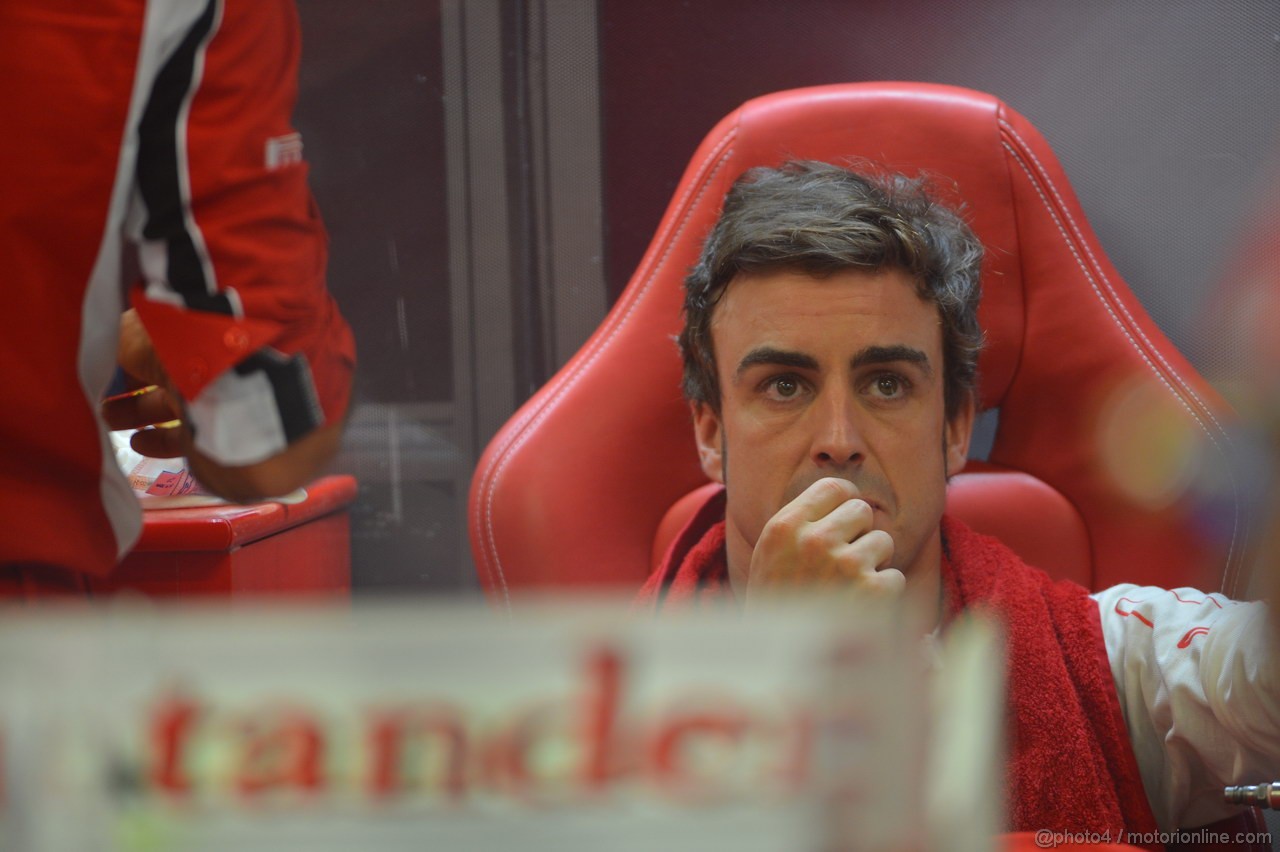 GP SINGAPORE, 21.09.2012 - Prove Libere 1, Fernando Alonso (ESP) Ferrari F2012