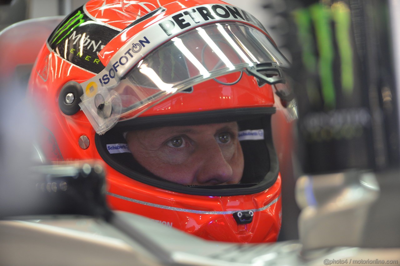 GP SINGAPORE, 21.09.2012 - Prove Libere 1, Michael Schumacher (GER) Mercedes AMG F1 W03