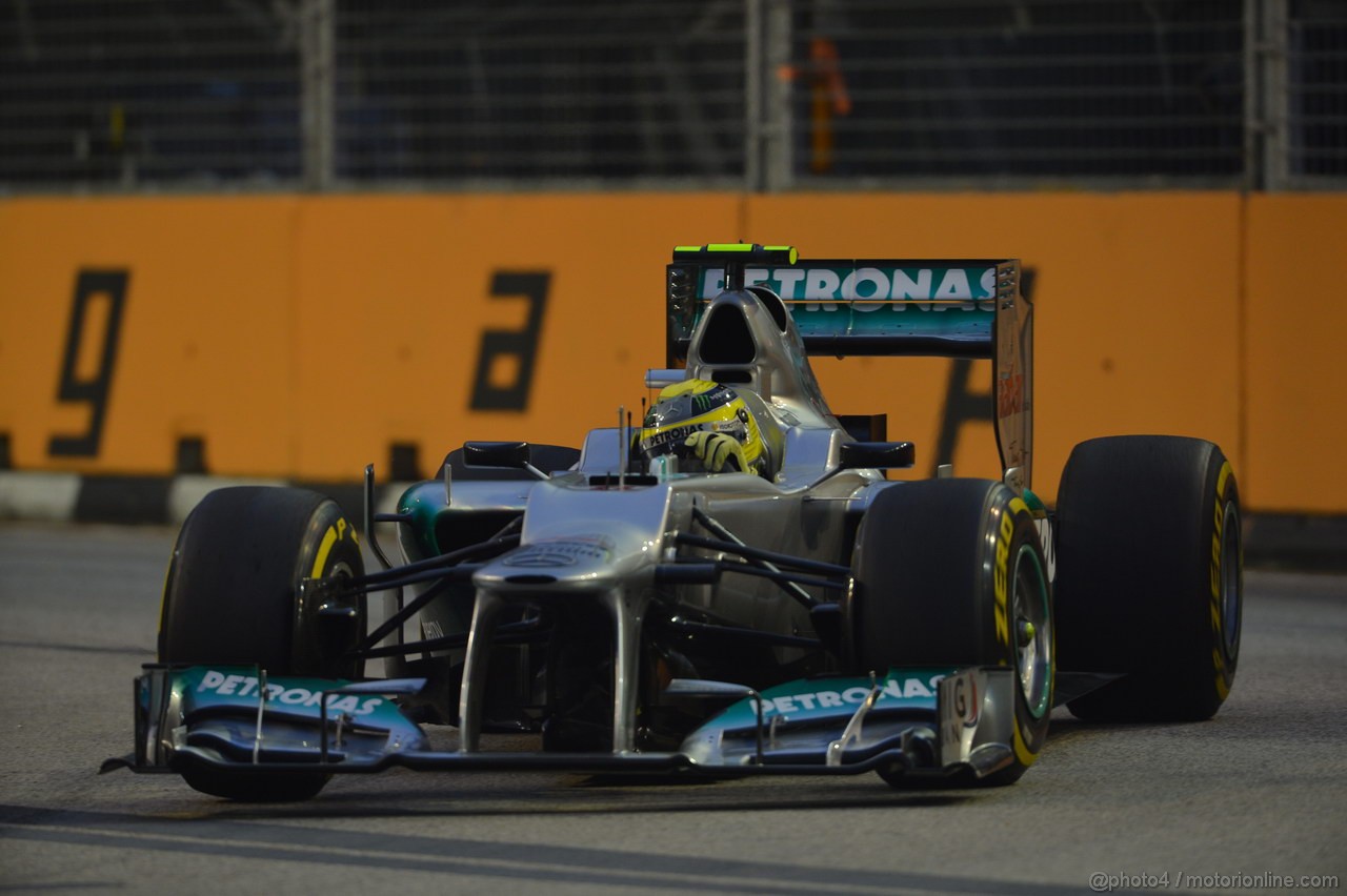 GP SINGAPORE, 21.09.2012 - Prove Libere 1, Nico Rosberg (GER) Mercedes AMG F1 W03