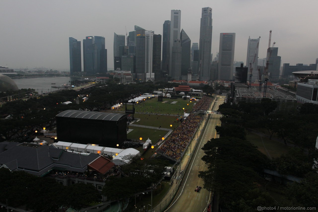 GP SINGAPORE, 21.09.2012 - Prove Libere 1, Panoramic View of Singapore bay