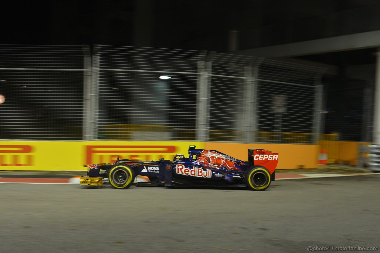 GP SINGAPORE, 21.09.2012 - Prove Libere 1, Jean-Eric Vergne (FRA) Scuderia Toro Rosso STR7