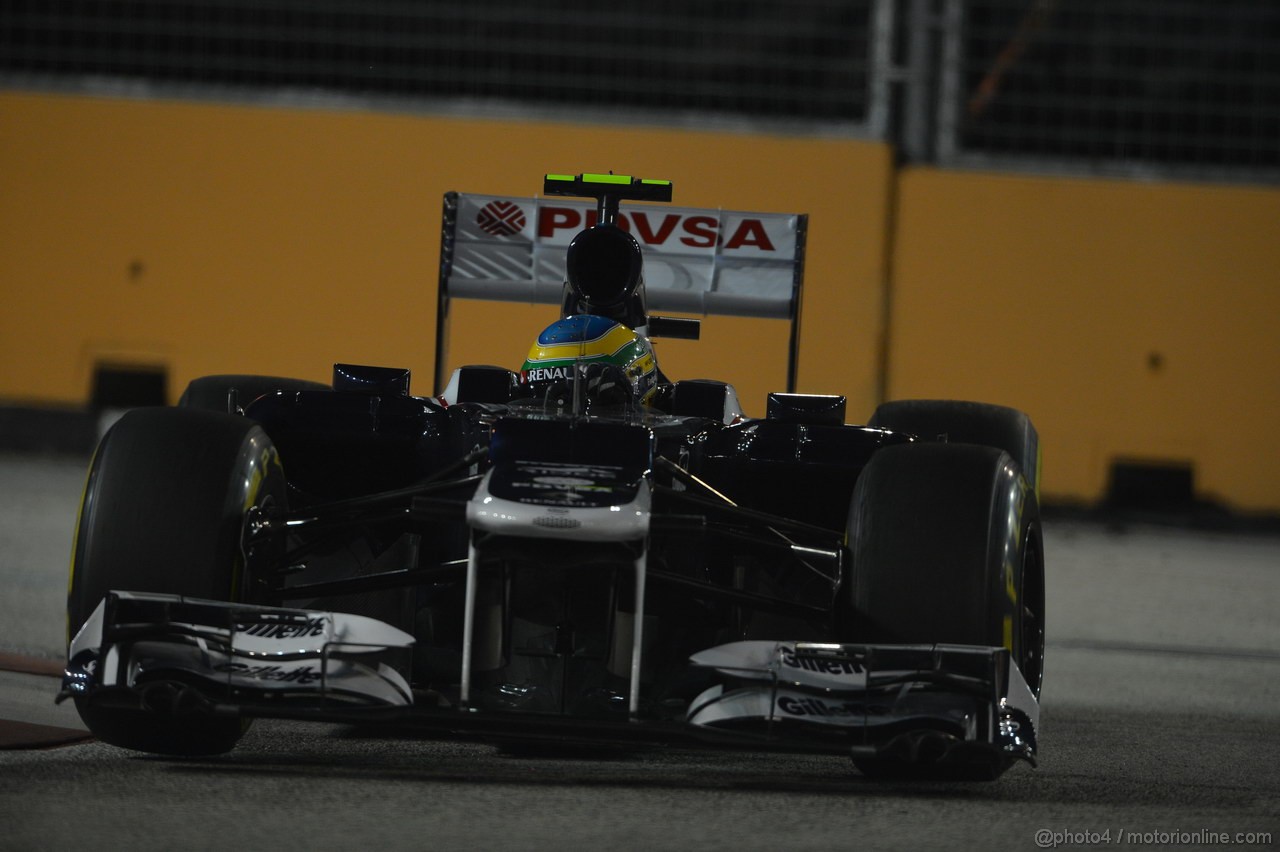 GP SINGAPORE, 21.09.2012 - Prove Libere 1, Bruno Senna (BRA) Williams F1 Team FW34