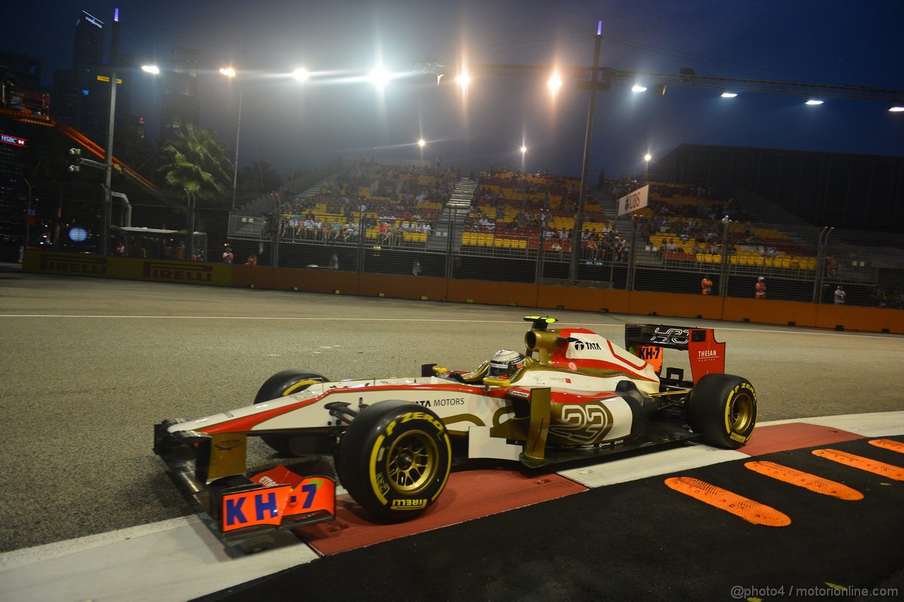 GP SINGAPORE, 21.09.2012 - Prove Libere 1, Ma Qing Hua (CHN) Hispania Racing F1 Team (HRT) Test Driver