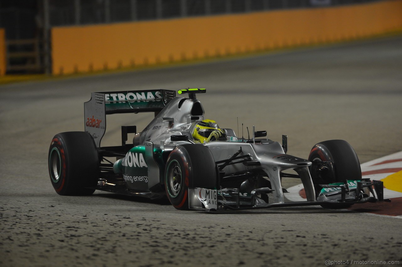 GP SINGAPORE, 21.09.2012 - Free practice 2, Nico Rosberg (GER) Mercedes AMG F1 W03