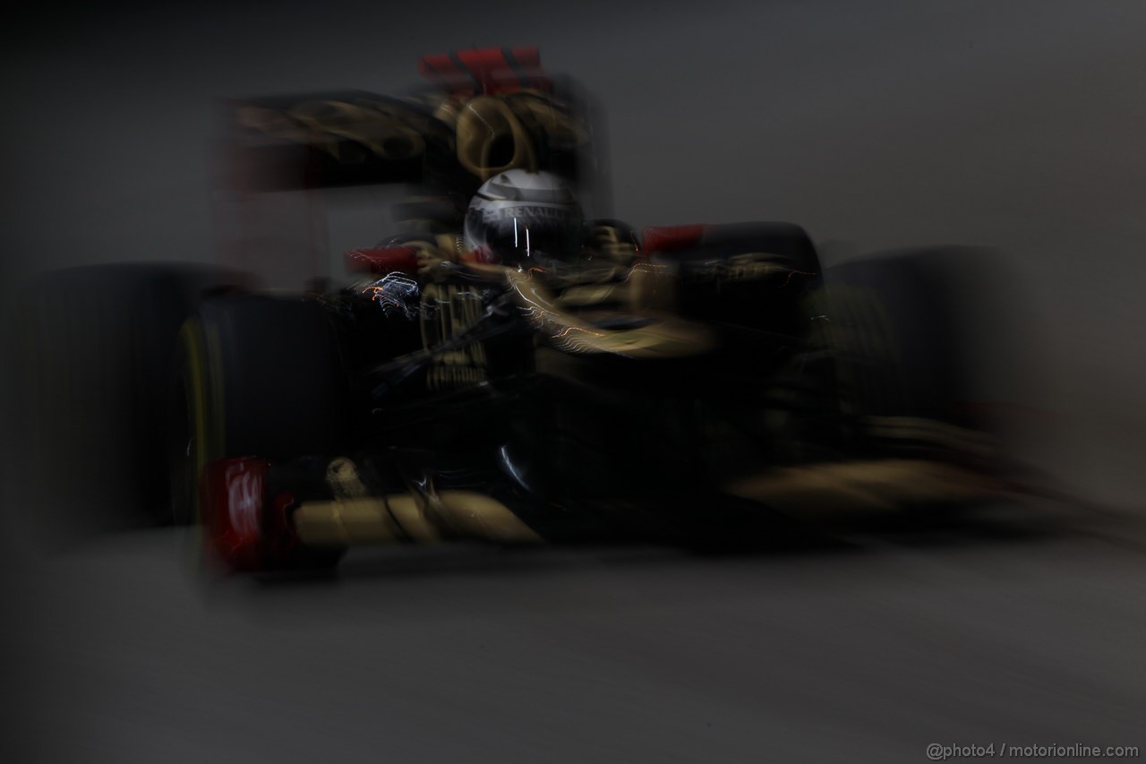 GP SINGAPORE, 21.09.2012 - Free practice 2, Kimi Raikkonen (FIN) Lotus F1 Team E20
