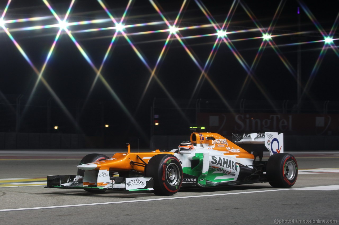 GP SINGAPORE, 21.09.2012 - Free practice 2, Nico Hulkenberg (GER) Sahara Force India F1 Team VJM05