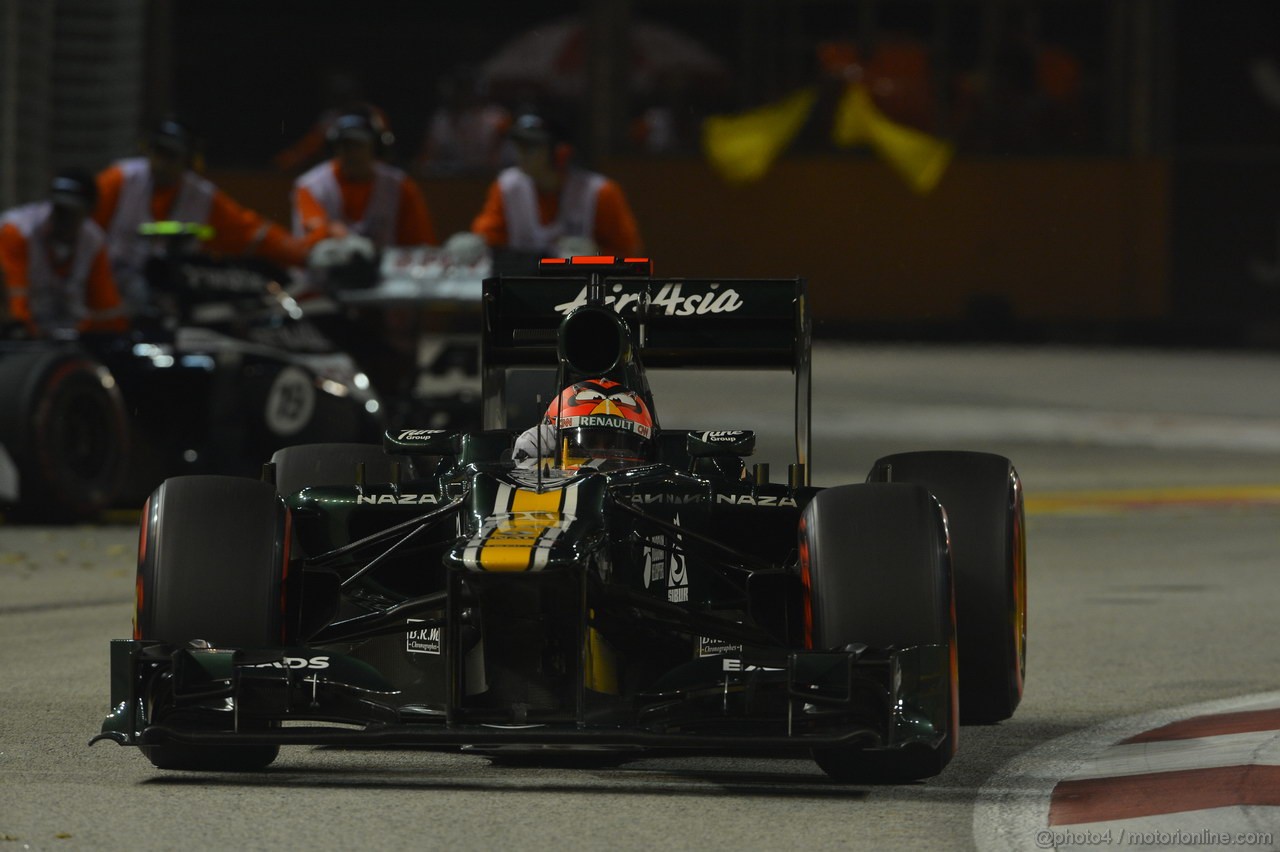GP SINGAPORE, 21.09.2012 - Free practice 2, Heikki Kovalainen (FIN) Caterham F1 Team CT01