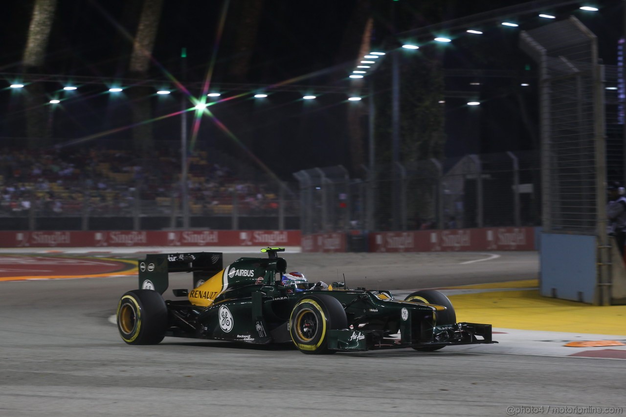 GP SINGAPORE, 21.09.2012 - Free practice 2, Vitaly Petrov (RUS) Caterham F1 Team CT01
