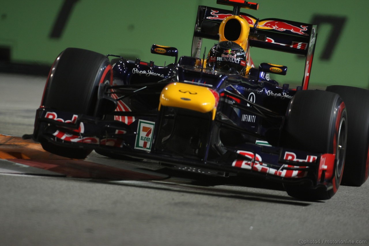 GP SINGAPORE, 21.09.2012 - Free practice 2, Sebastian Vettel (GER) Red Bull Racing RB8