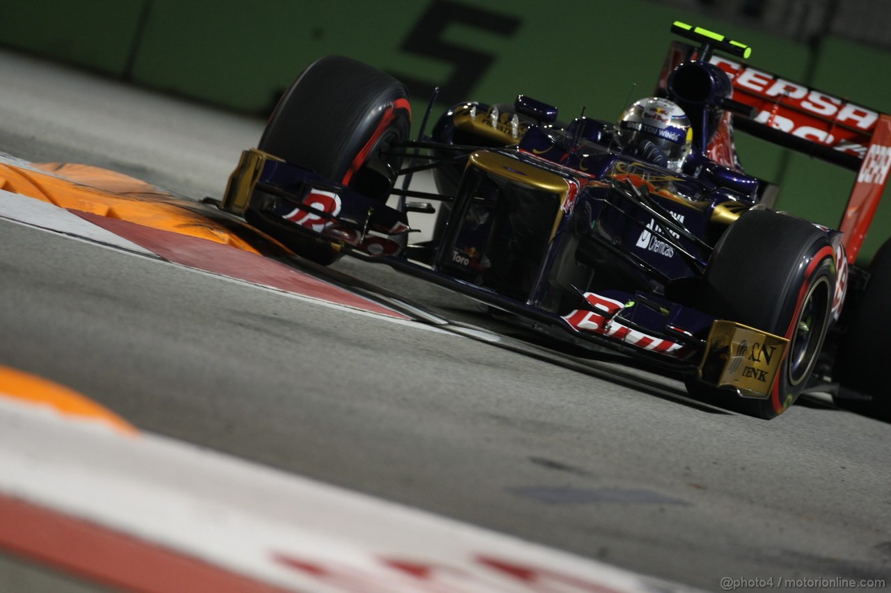 GP SINGAPORE, 21.09.2012 - Free practice 2, Jean-Eric Vergne (FRA) Scuderia Toro Rosso STR7