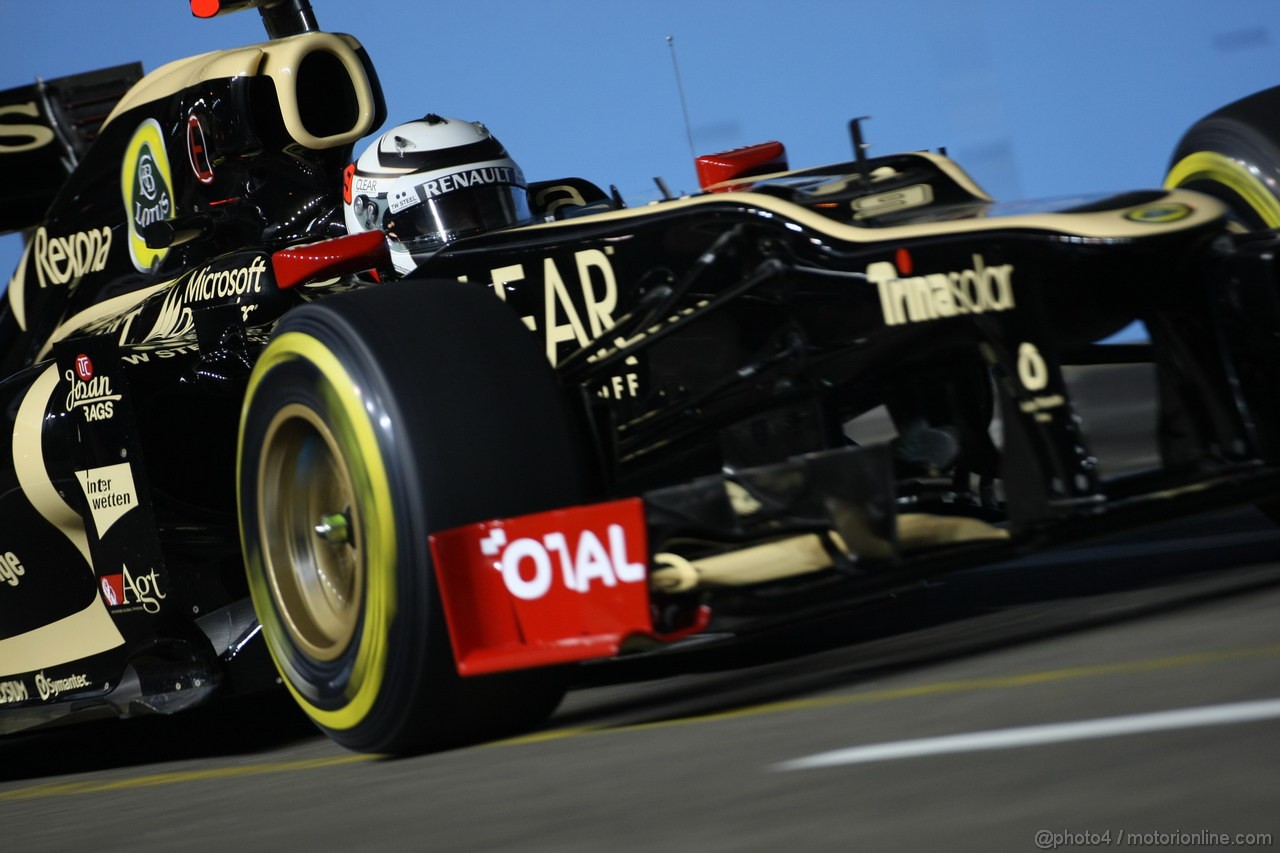 GP SINGAPORE, 21.09.2012 - Free practice 2, Kimi Raikkonen (FIN) Lotus F1 Team E20