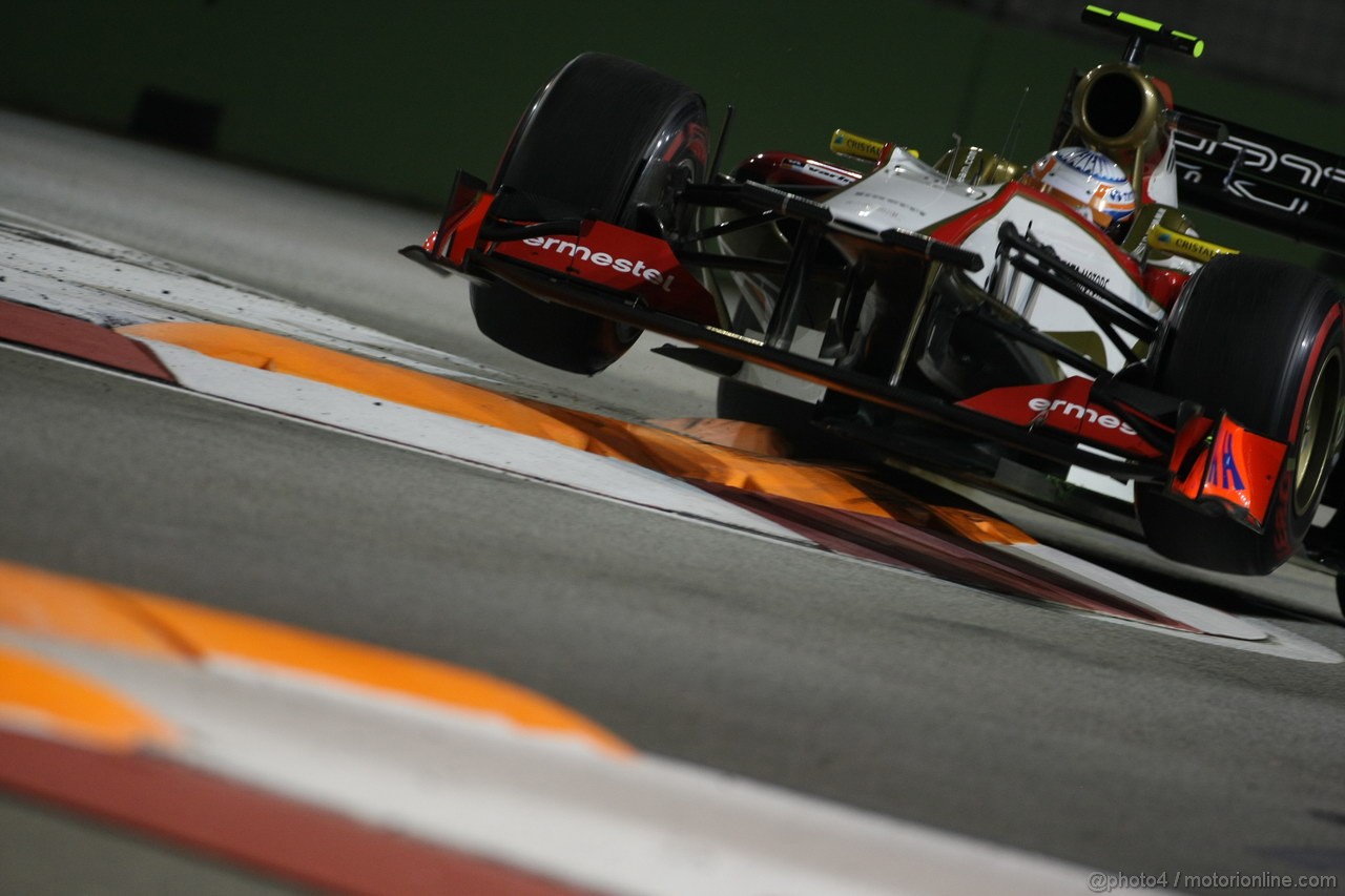 GP SINGAPORE, 21.09.2012 - Free practice 2, Narain Karthikeyan (IND) HRT Formula 1 Team F112