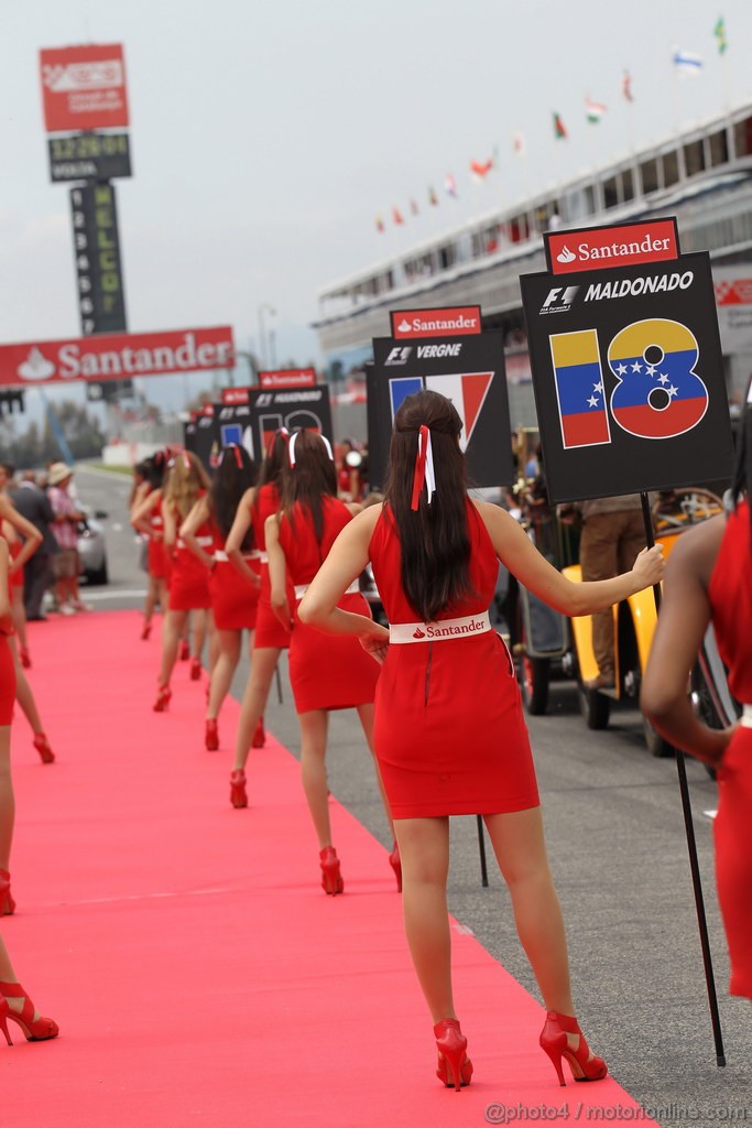 GP SPAGNA, 13.05.2012- grid girl, pitbabess 