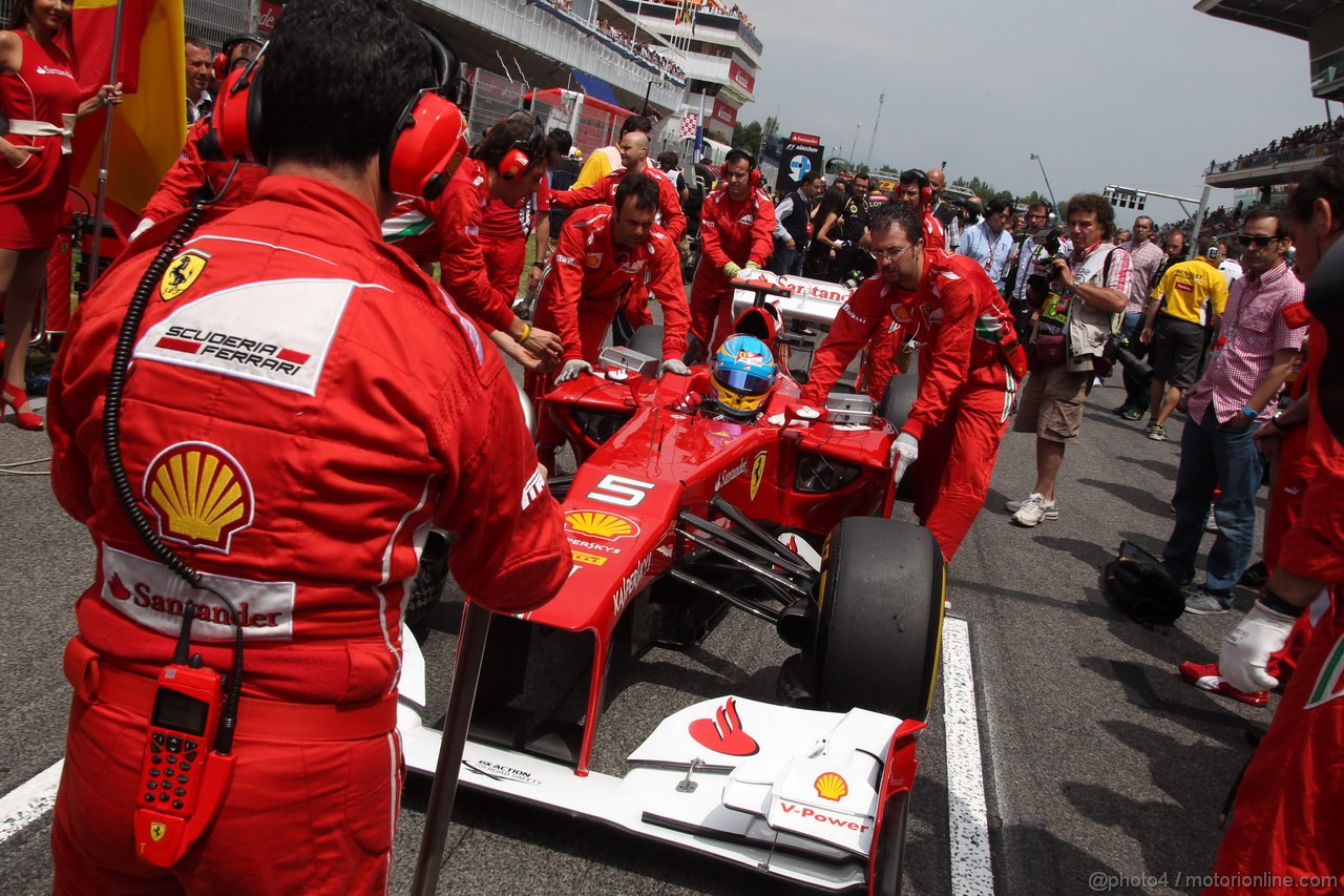 GP SPAGNA, 13.05.2012- Gara, Fernando Alonso (ESP) Ferrari F2012 