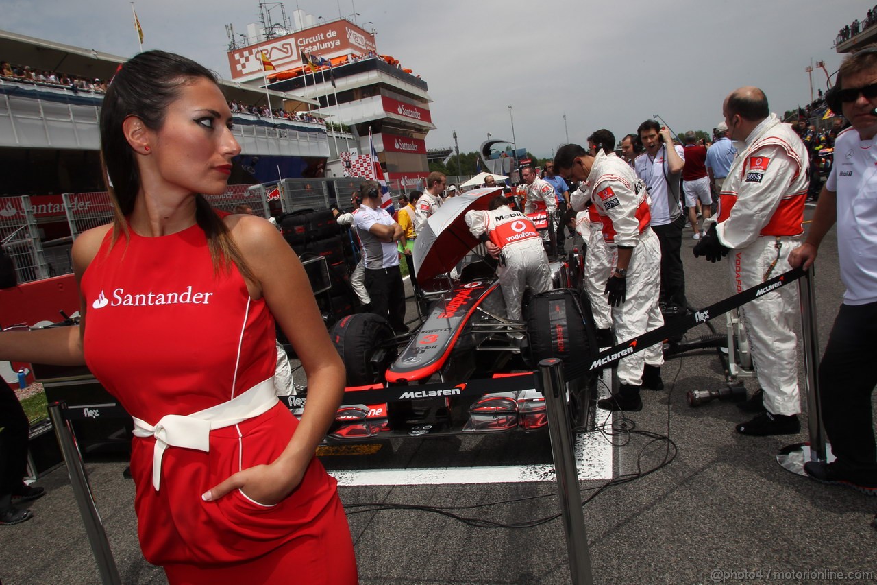 GP SPAGNA, 13.05.2012- Gara, grid girl, pitbabes