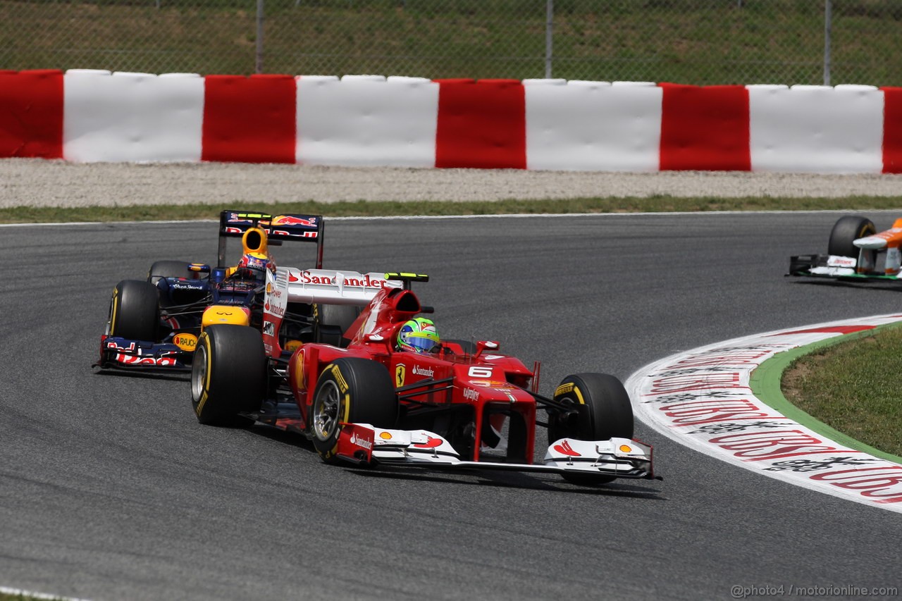 GP SPAGNA, 13.05.2012- Gara, Felipe Massa (BRA) Ferrari F2012 