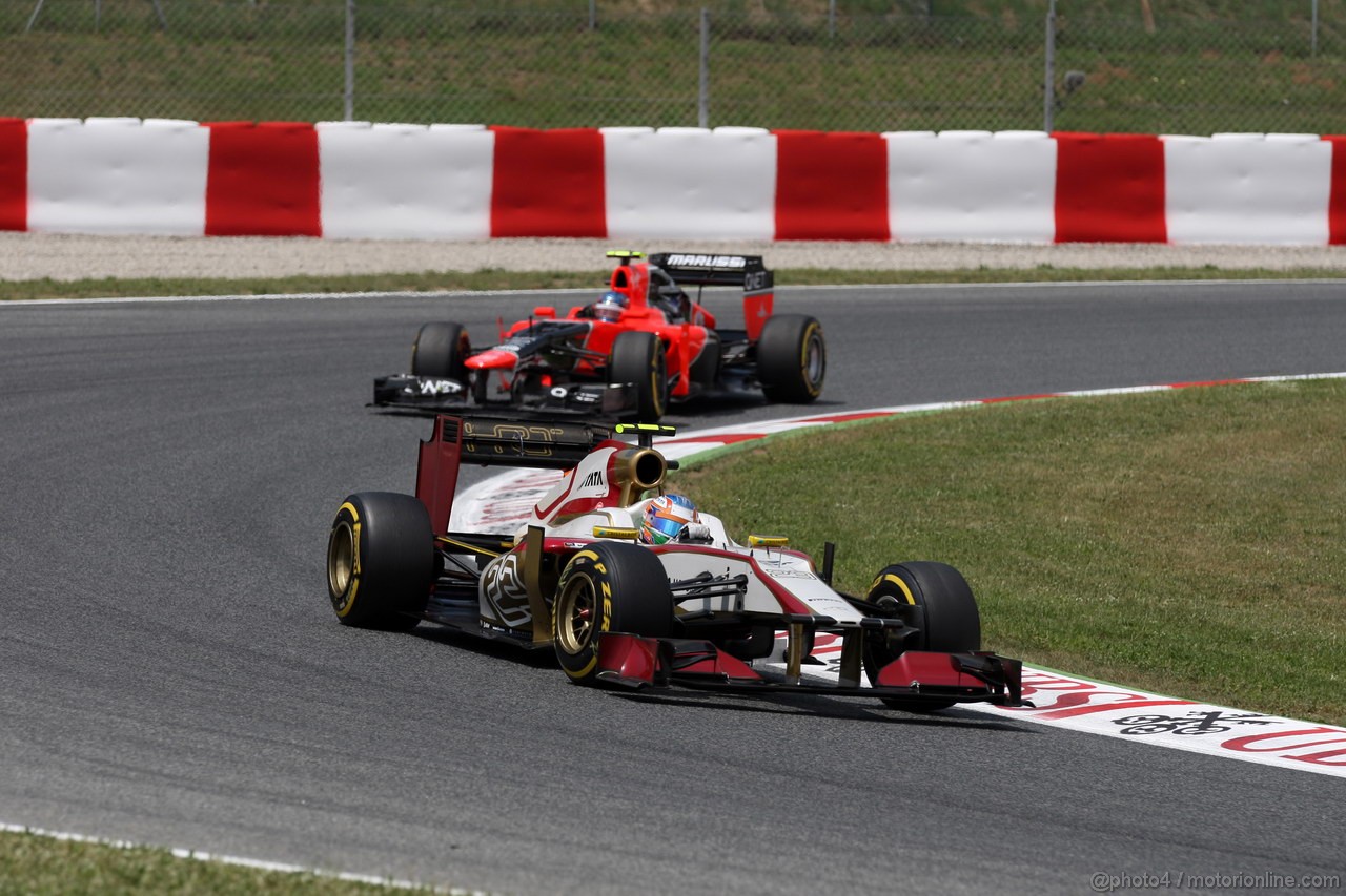 GP SPAGNA, 13.05.2012- Gara, Narain Karthikeyan (IND) HRT Formula 1 Team F112 