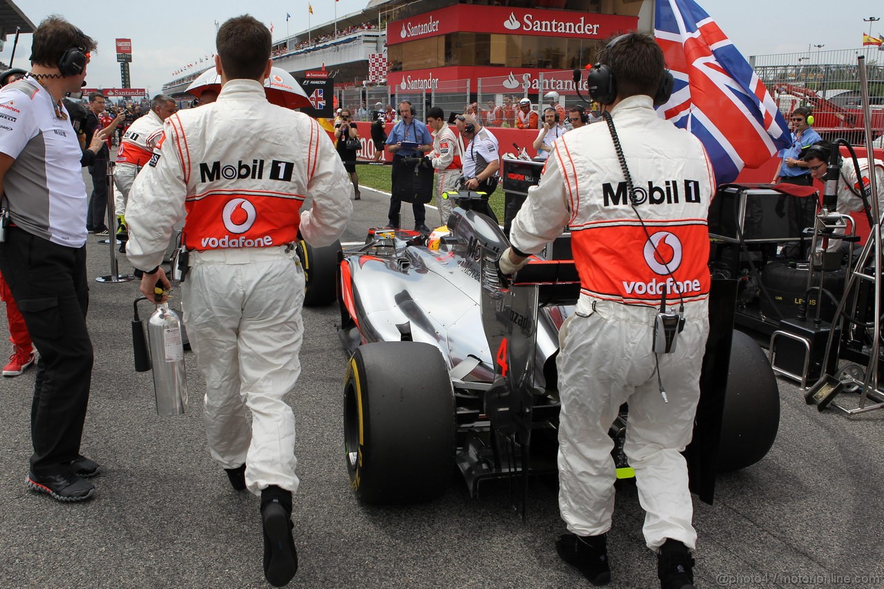 GP SPAGNA, 13.05.2012- Gara, Lewis Hamilton (GBR) McLaren Mercedes MP4-27 