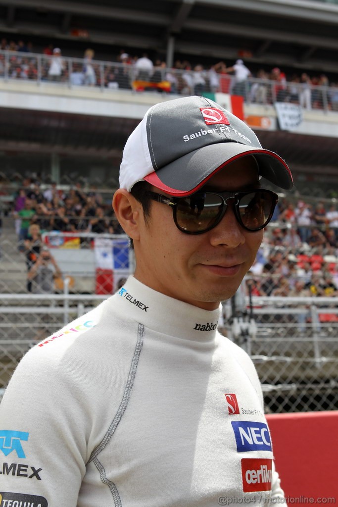 GP SPAGNA, 13.05.2012- Gara, Kamui Kobayashi (JAP) Sauber F1 Team C31 