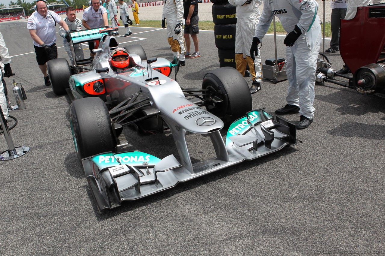 GP SPAGNA, 13.05.2012- Gara, Michael Schumacher (GER) Mercedes AMG F1 W03 