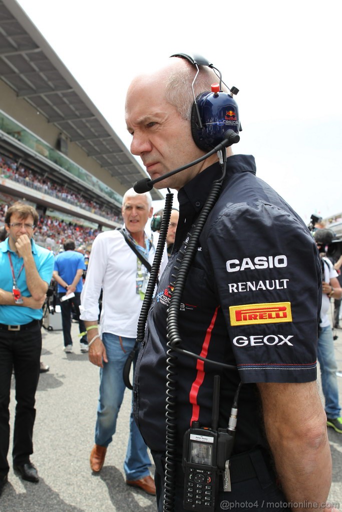 GP SPAGNA, 13.05.2012- Gara, Adrian Newey (GBR), Red Bull Racing , Technical Operations Director 