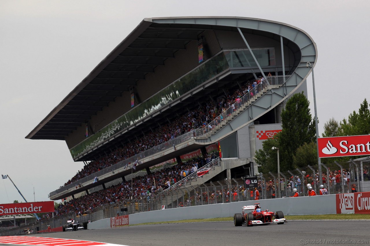 GP SPAGNA, 13.05.2012- Gara, Fernando Alonso (ESP) Ferrari F2012 