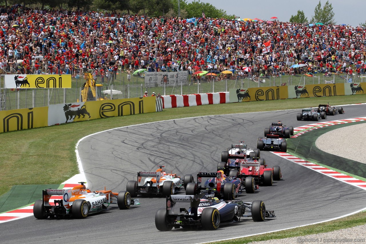 GP SPAGNA, 13.05.2012- Gara, Bruno Senna (BRA) Williams F1 Team FW34 