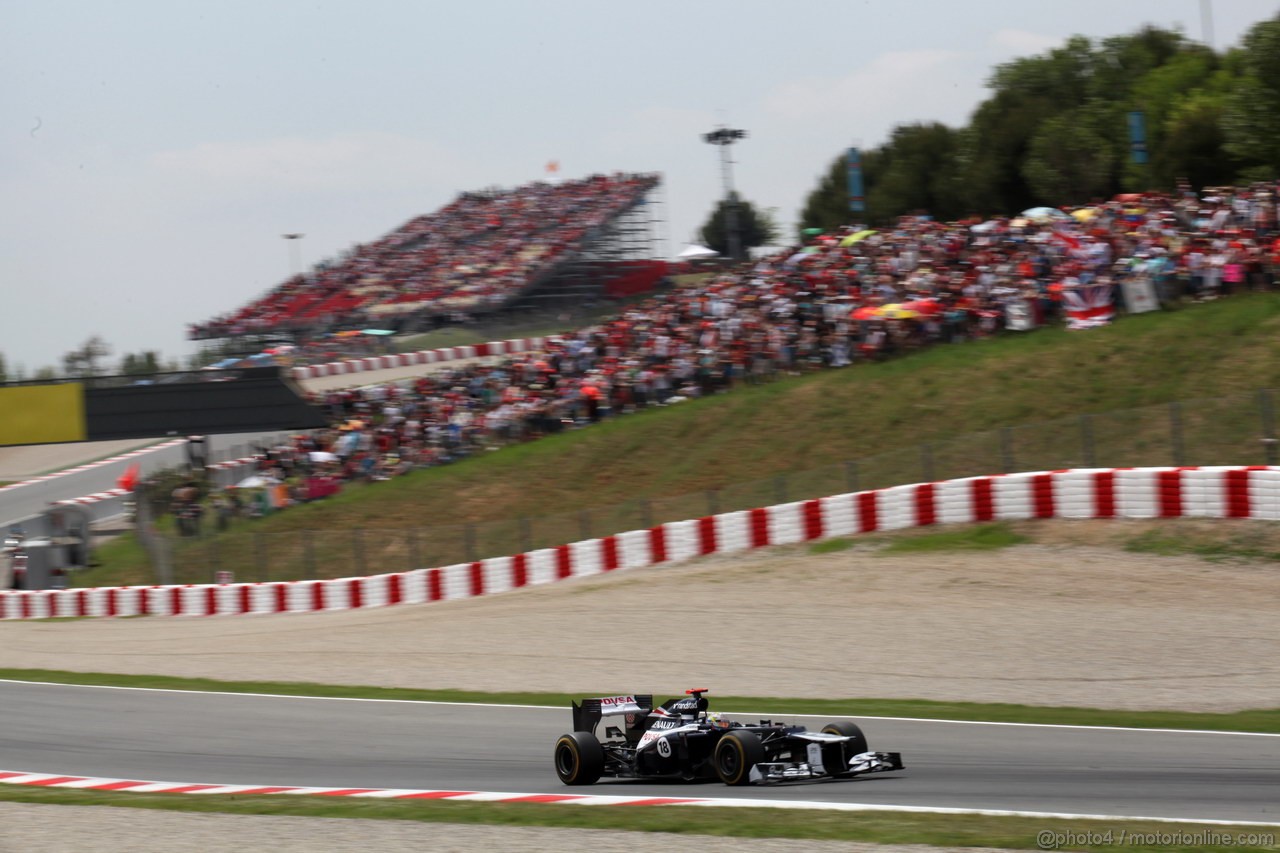 GP SPAGNA, 13.05.2012- Gara, Pastor Maldonado (VEN) Williams F1 Team FW34 