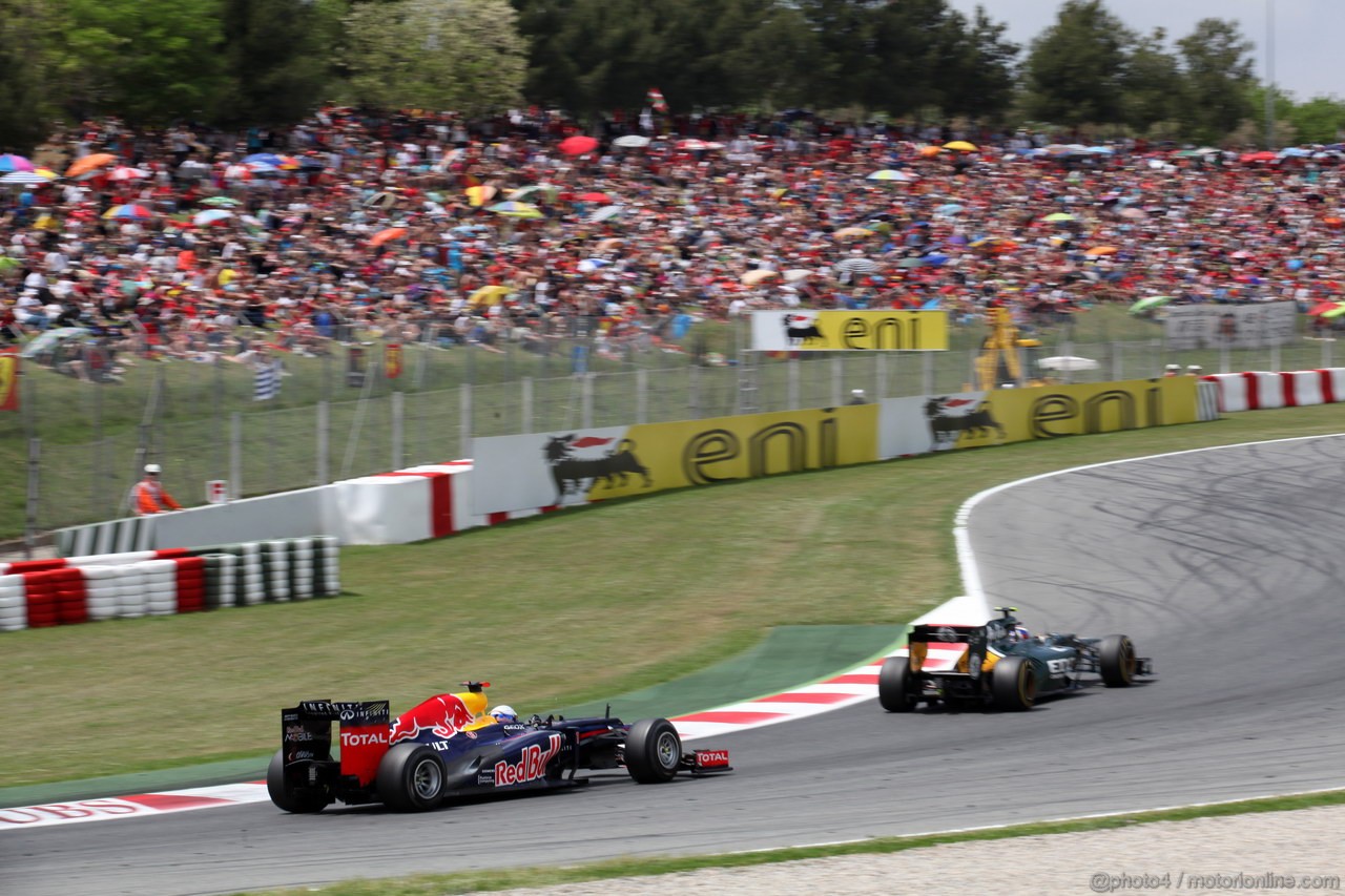 GP SPAGNA, 13.05.2012- Gara, Sebastian Vettel (GER) Red Bull Racing RB8 