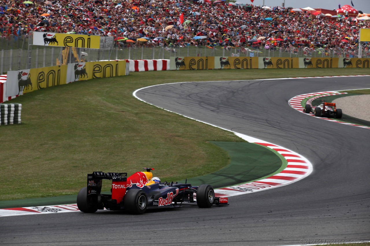 GP SPAGNA, 13.05.2012- Gara, Sebastian Vettel (GER) Red Bull Racing RB8 