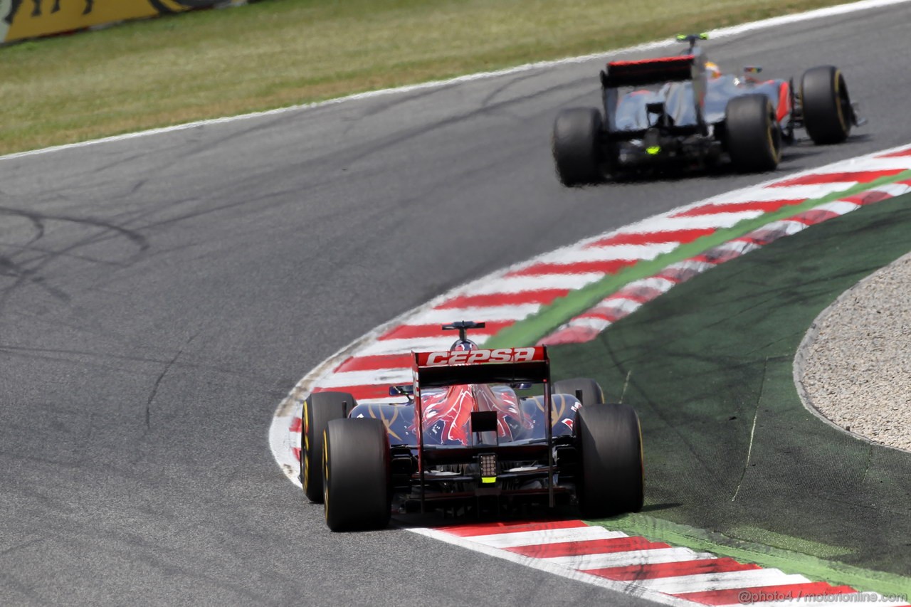 GP SPAGNA, 13.05.2012- Gara, Daniel Ricciardo (AUS) Scuderia Toro Rosso STR7 